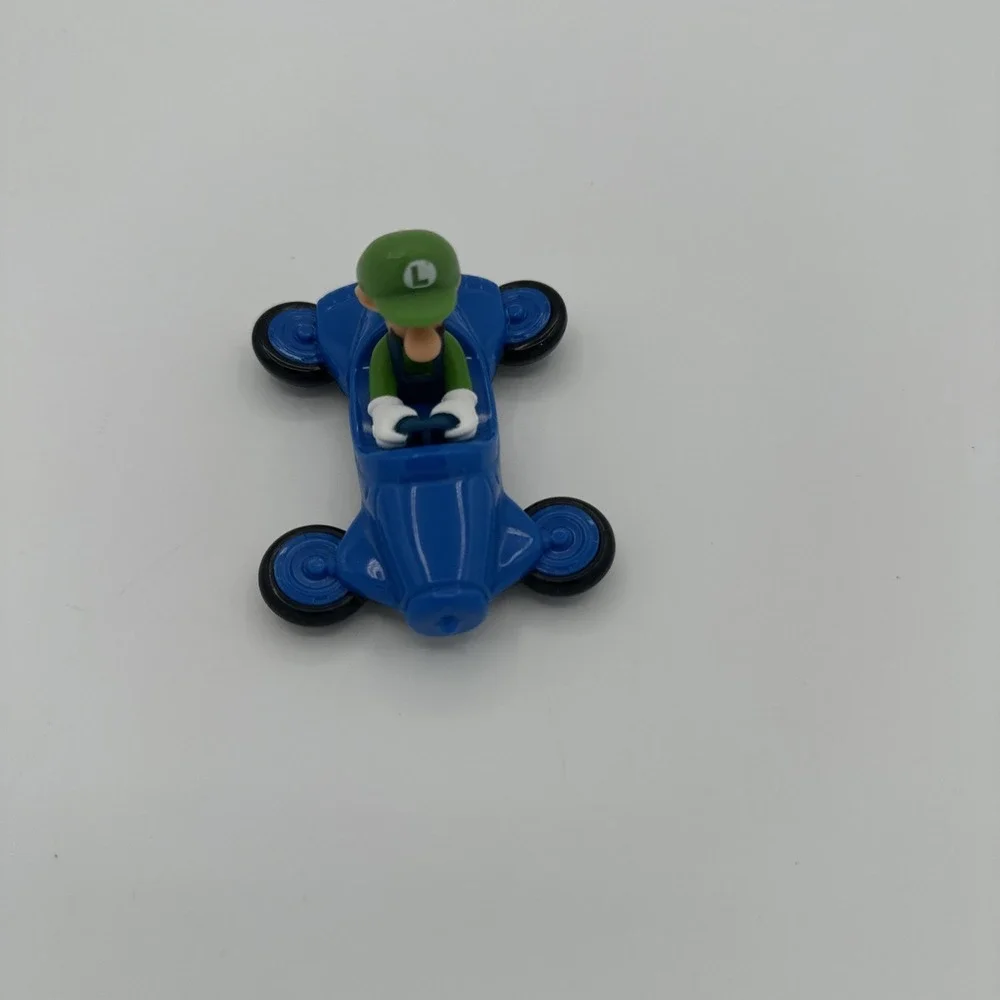 Nintendo Super Mario Brothers Blue Cart Luigi Racer Car McDonalds Happy Meal Toy